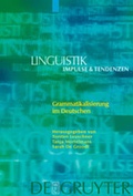 Cover: Grammatikalisierung im Deutschen - De Gruyter
