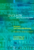 Cover: Wortarten und Grammatikalisierung - De Gruyter