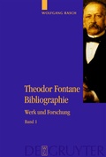 Cover: Theodor Fontane Bibliographie - De Gruyter