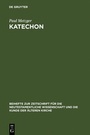 Cover: Katechon - De Gruyter