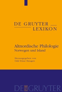 Abbildung von: Altnordische Philologie - De Gruyter