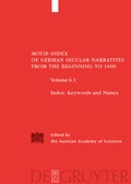 Cover: Motif-Index of German Secular Narratives from the Beginning to 1400 / Index - De Gruyter