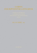 Cover: CIL IV Inscriptiones parietariae Pompeianae Herculanenses Stabianae. Suppl. pars 4. Inscriptiones parietariae Pompeianae. Fasc. 1. Ad titulos pictos spectantem - De Gruyter