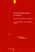 Cover: Formal Approaches to Poetry - De Gruyter Mouton