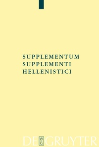 Abbildung von: Supplementum Supplementi Hellenistici - De Gruyter