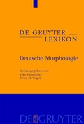 Cover: Deutsche Morphologie - De Gruyter