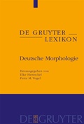 Cover: Deutsche Morphologie - De Gruyter