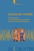 Cover: Lateinische Oralit&auml;t - De Gruyter