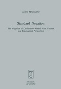 Cover: Standard Negation - De Gruyter Mouton