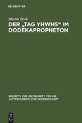 Cover: Der "Tag YHWHs" im Dodekapropheton - De Gruyter