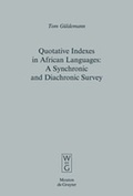 Cover: Quotative Indexes in African Languages - De Gruyter Mouton