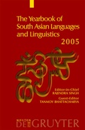 Cover: The Yearbook of South Asian Languages and Linguistics / 2005 - De Gruyter Mouton