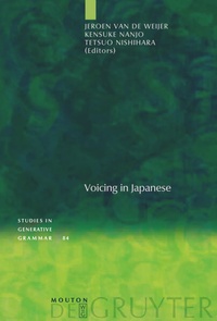 Enlarge image Cover: Voicing in Japanese - De Gruyter Mouton