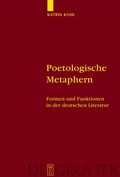 Cover: Poetologische Metaphern - De Gruyter