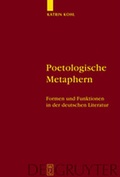 Cover: Poetologische Metaphern - De Gruyter