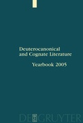 Cover: Deuterocanonical and Cognate Literature. Yearbook - De Gruyter