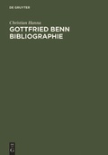 Cover: Gottfried Benn Bibliographie - De Gruyter