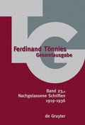 Cover: Nachgelassene Schriften - De Gruyter
