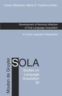 Cover: Development of Nominal Inflection in First Language Acquisition - De Gruyter Mouton