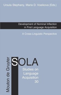 Enlarge image Cover: Development of Nominal Inflection in First Language Acquisition - De Gruyter Mouton