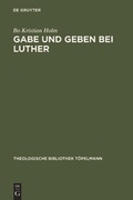 Cover: Gabe und Geben bei Luther - De Gruyter