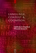 Cover: Methods in Empirical Prosody Research - De Gruyter