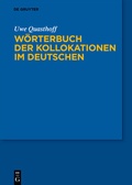 Cover: W&ouml;rterbuch der Kollokationen im Deutschen - De Gruyter