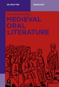 Cover: Medieval Oral Literature - De Gruyter
