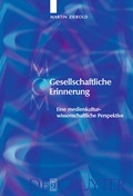 Cover: Gesellschaftliche Erinnerung - De Gruyter