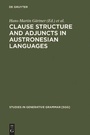 Cover: Clause Structure and Adjuncts in Austronesian Languages - De Gruyter Mouton