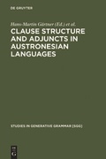Cover: Clause Structure and Adjuncts in Austronesian Languages - De Gruyter Mouton