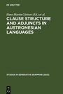 Cover: Clause Structure and Adjuncts in Austronesian Languages - De Gruyter Mouton