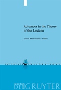 Cover: Advances in the Theory of the Lexicon - De Gruyter Mouton