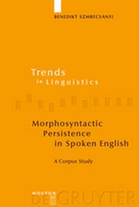 Abbildung von: Morphosyntactic Persistence in Spoken English - De Gruyter Mouton