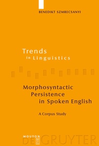 Abbildung von: Morphosyntactic Persistence in Spoken English - De Gruyter Mouton