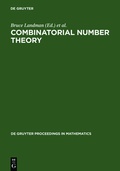 Cover: Combinatorial Number Theory - De Gruyter