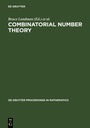 Cover: Combinatorial Number Theory - De Gruyter