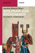 Cover: Wolfram von Eschenbach - De Gruyter