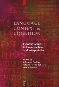 Enlarge image Cover: Event Structures in Linguistic Form and Interpretation - De Gruyter