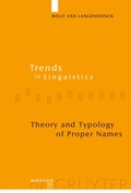 Cover: Theory and Typology of Proper Names - De Gruyter Mouton