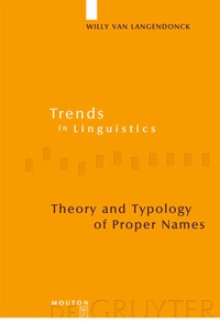 Abbildung von: Theory and Typology of Proper Names - De Gruyter Mouton