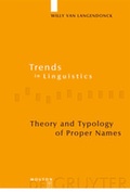 Cover: Theory and Typology of Proper Names - De Gruyter Mouton