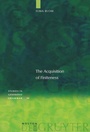 Cover: The Acquisition of Finiteness - De Gruyter Mouton