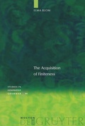 Cover: The Acquisition of Finiteness - De Gruyter Mouton