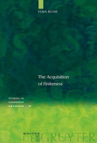 Abbildung von: The Acquisition of Finiteness - De Gruyter Mouton
