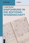 Cover: Einf&uuml;hrung in die Editionswissenschaft - De Gruyter