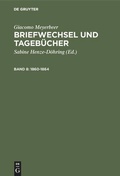 Cover: 1860-1864 - De Gruyter
