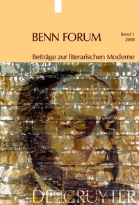 Enlarge image Cover: Benn Forum / 2008/2009 - De Gruyter