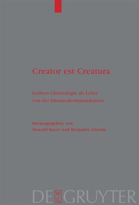 Enlarge image Cover: Creator est Creatura - De Gruyter
