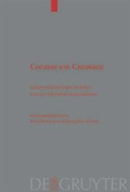 Cover: Creator est Creatura - De Gruyter